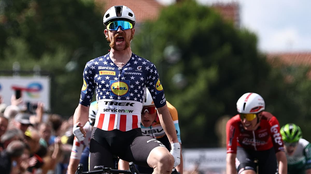 Quinn Simmons lors de la quatrième étape du Tour Auvergne-Rhône-Alpes